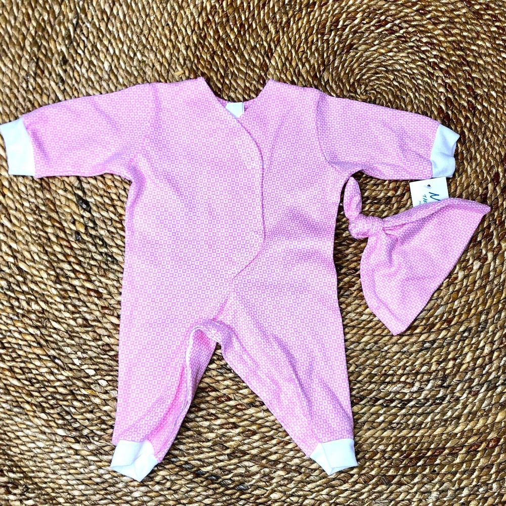 New 6 to 8 Pounds Newborn Romper Outfit 2‎ Piece Newborns Infants Baby Girl Gift